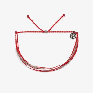 Red. White & Grey Bracelet