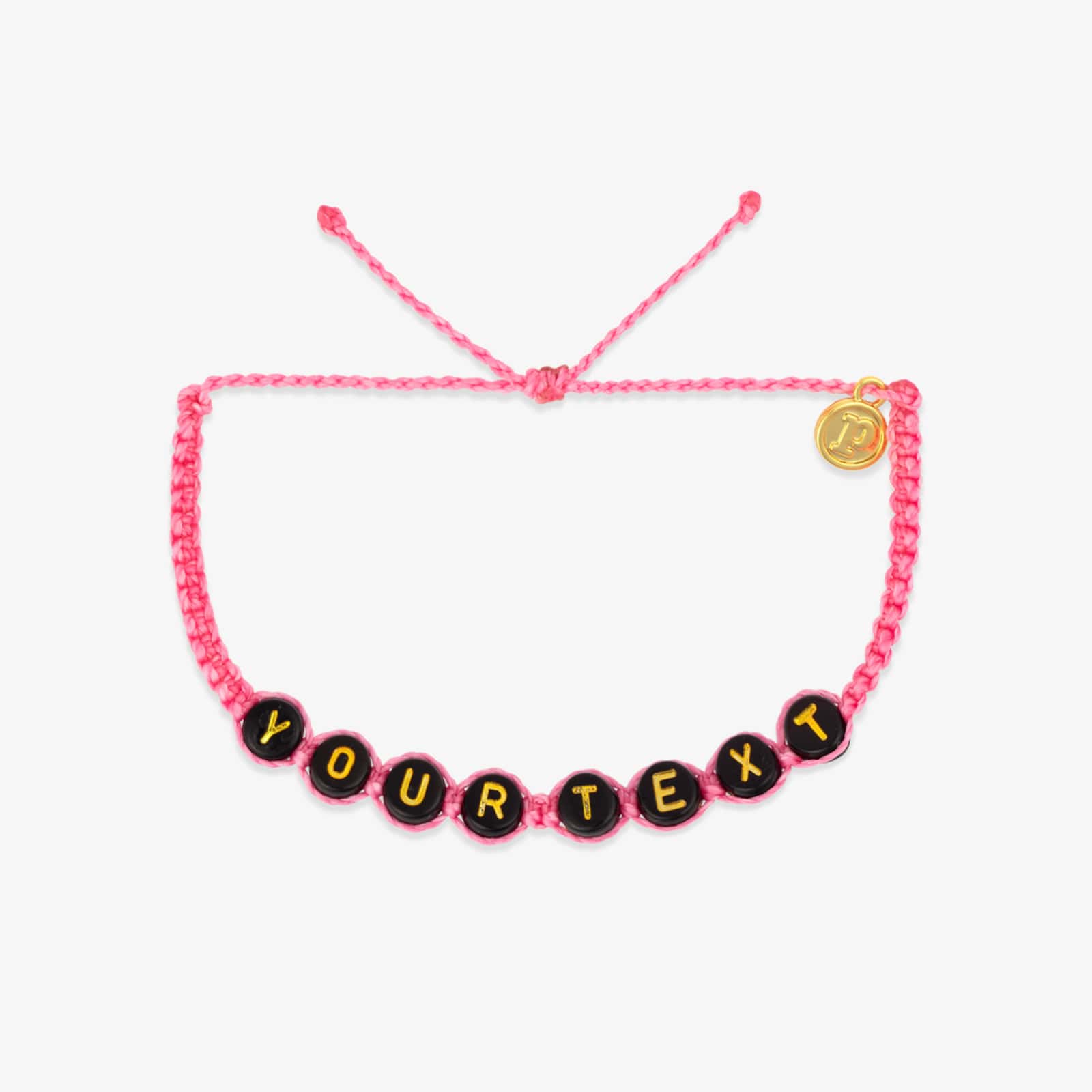 Black Alphabet Bead Bracelet - Image 21