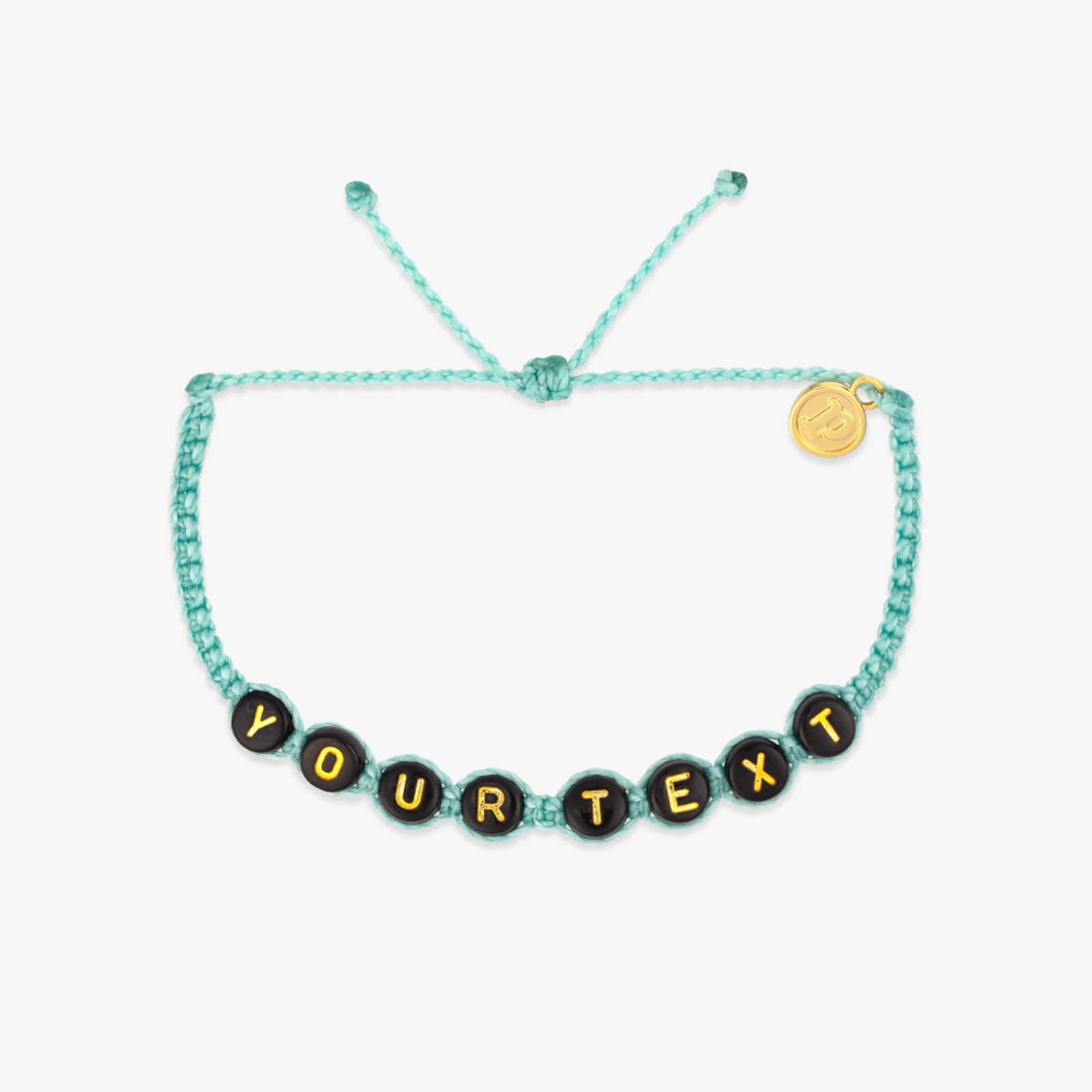 Black Alphabet Bead Bracelet - Image 20
