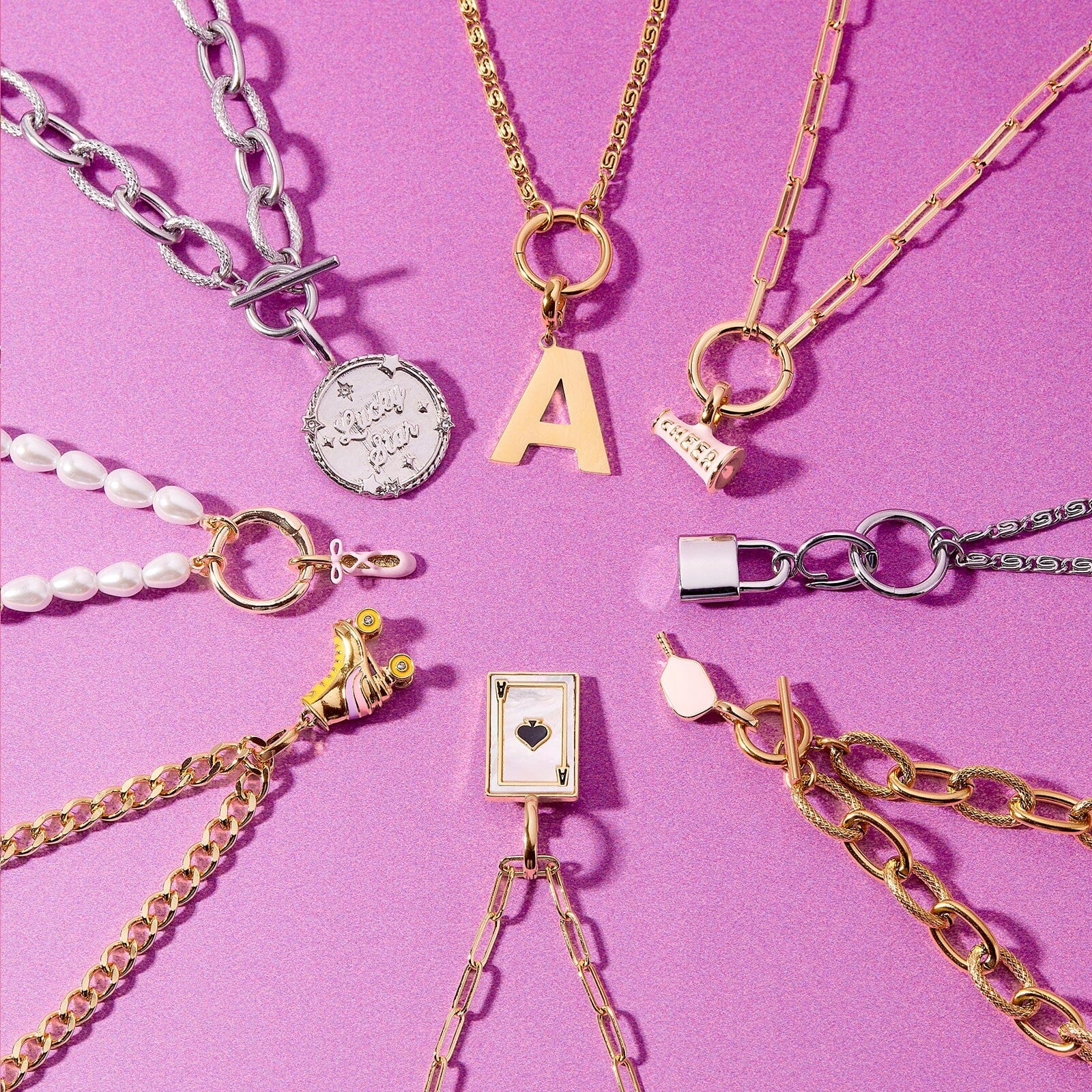 Harper Scroll Chain Necklace - Image 8
